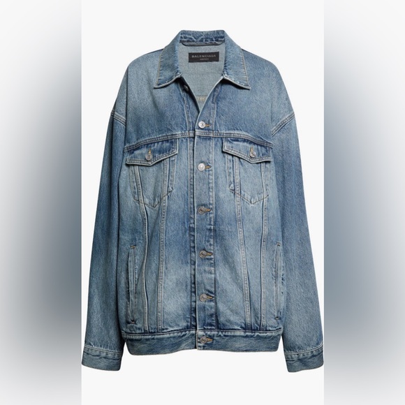 Balenciaga oversize denim jacket Large